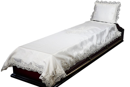 Комплект в гроб "Аврора" (покрывало, наволочка)